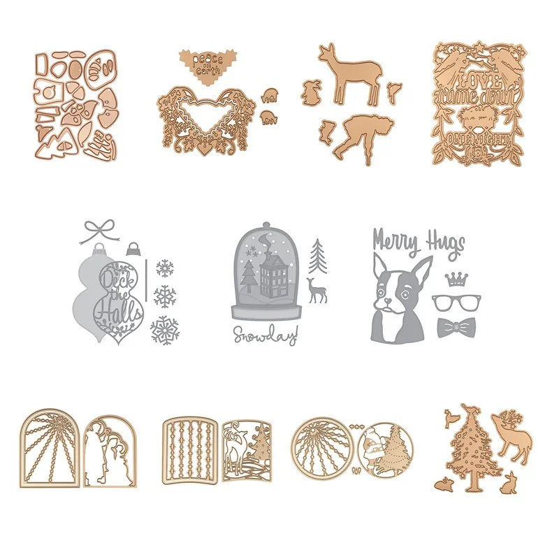 

2019 3D DIY New Girl Layered Metal Cutting Dies and Scrapbooking For Paper Making Peony Flower Embossing Stamps Frame Card Craft