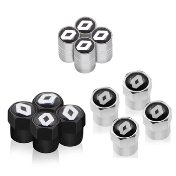 

4 PCS Car Styling Auto Valves Caps Case Car Sticker For Renault Laguna 2 Duster Logan Clio 4 Captur Sandero Espace Car-styling
