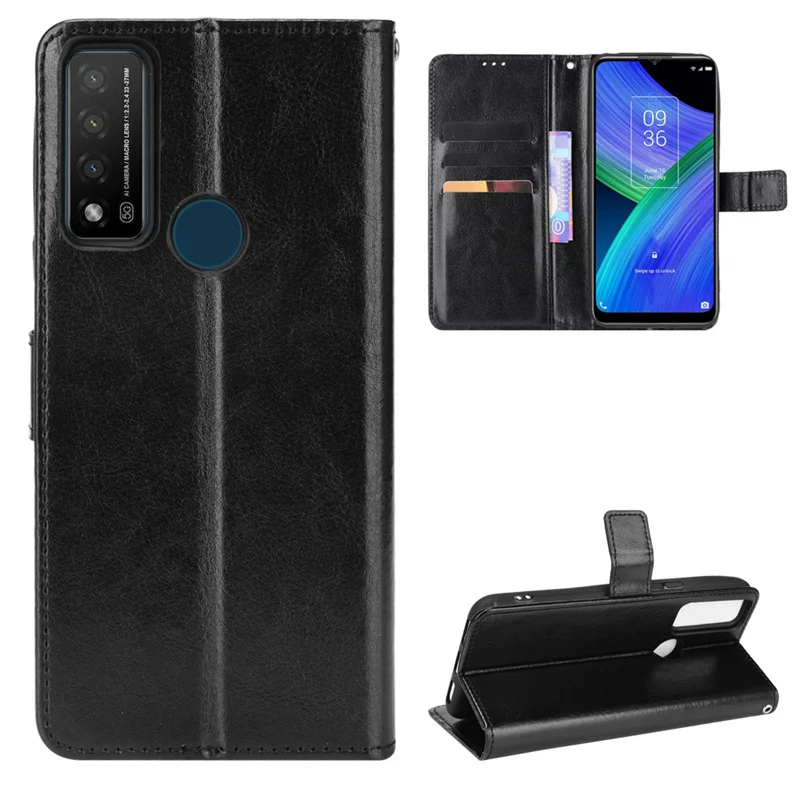 Luxurious PU Leather Wallet Phone Case with Built-in Card Holder and Stand