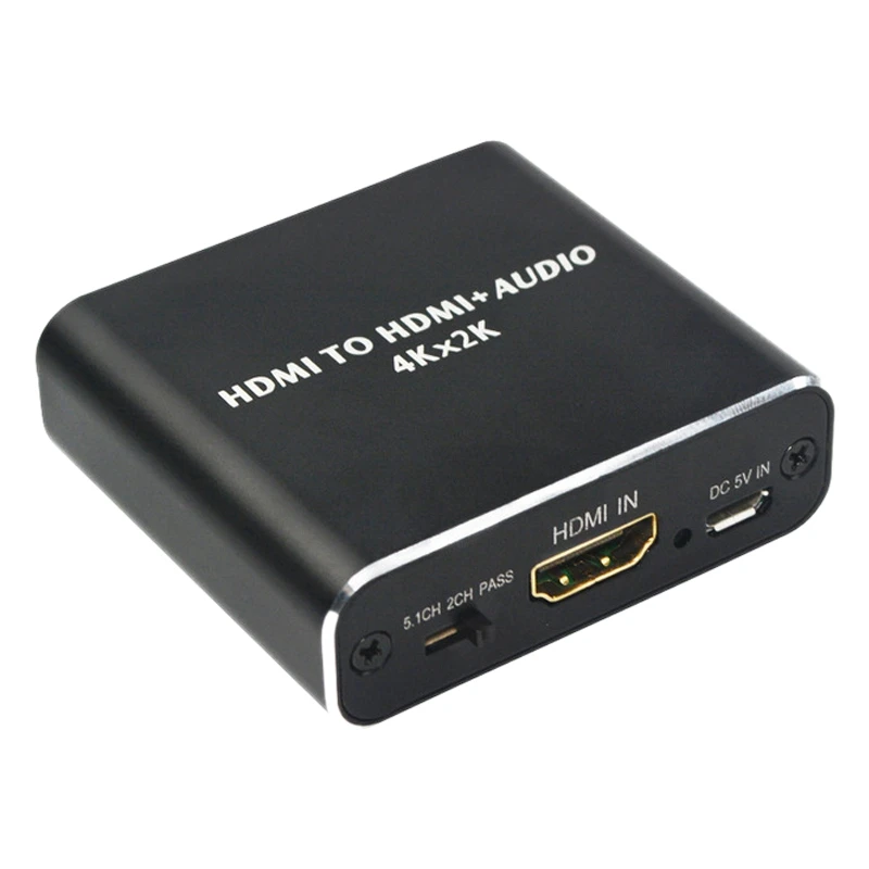 HDMI o сплиттер в волоконный преобразователь 5 1 + O (PASS 2.0CH 5.1CH) Три режима|Адаптеры
