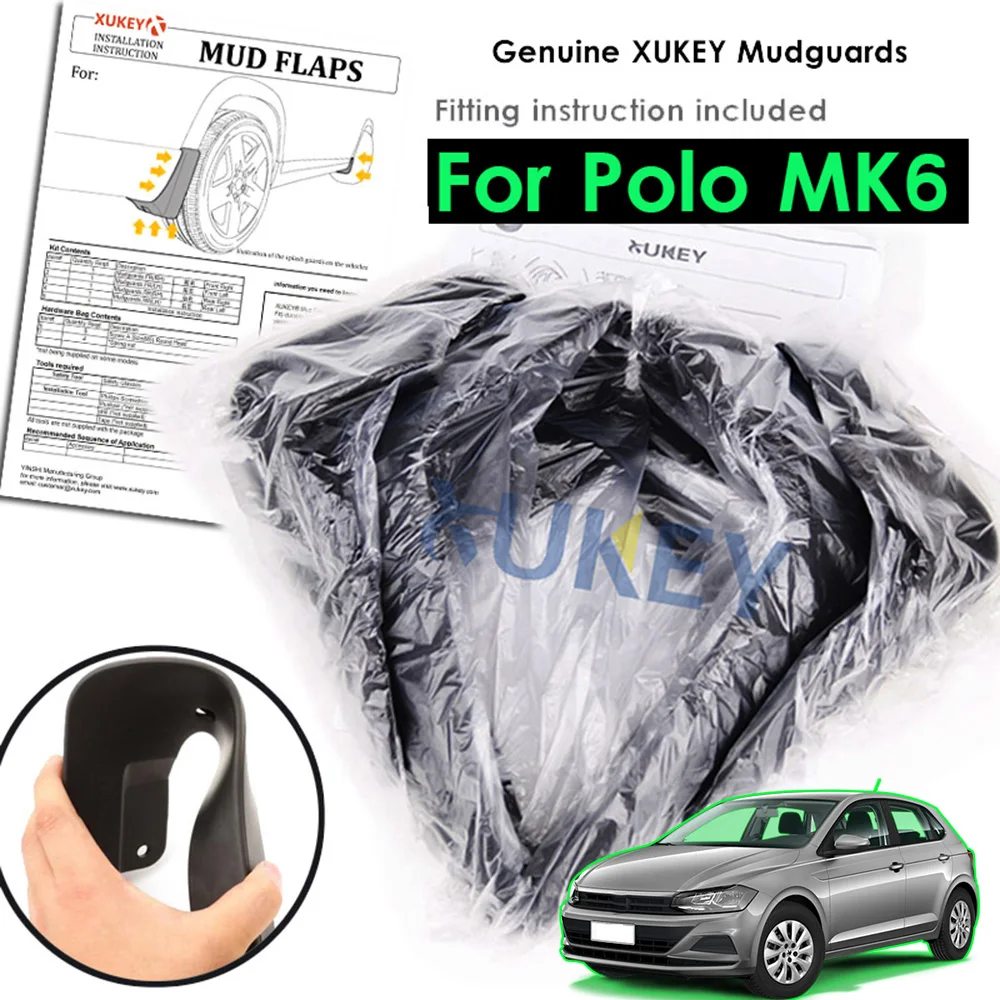 4 шт. для Volkswagen VW Polo AW 6 MK6 2019 2020 Автомобильные Брызговики брызговики щитки от грязи