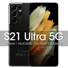 

2022 Android S21 Ultra Smartphone Global Version16GB+512GB Dual Sim Smart Phone 6000mAh 48MP Celular 5G Unlock Cell Phones