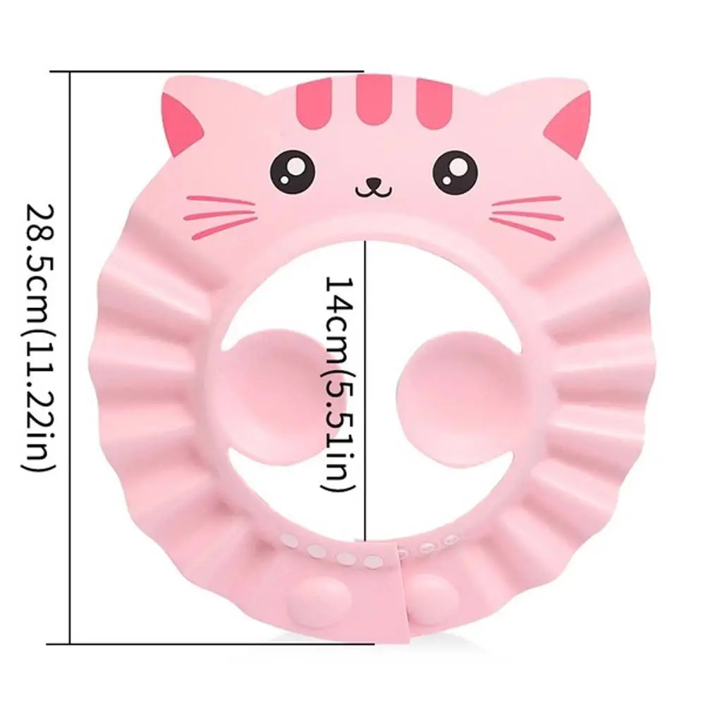 Adjustable Children Ear Protection Prevent Water Into Ear Infant Baby Shower Cap Kids Bath Hat Shampoo Cap Hair Wash Shield Hat