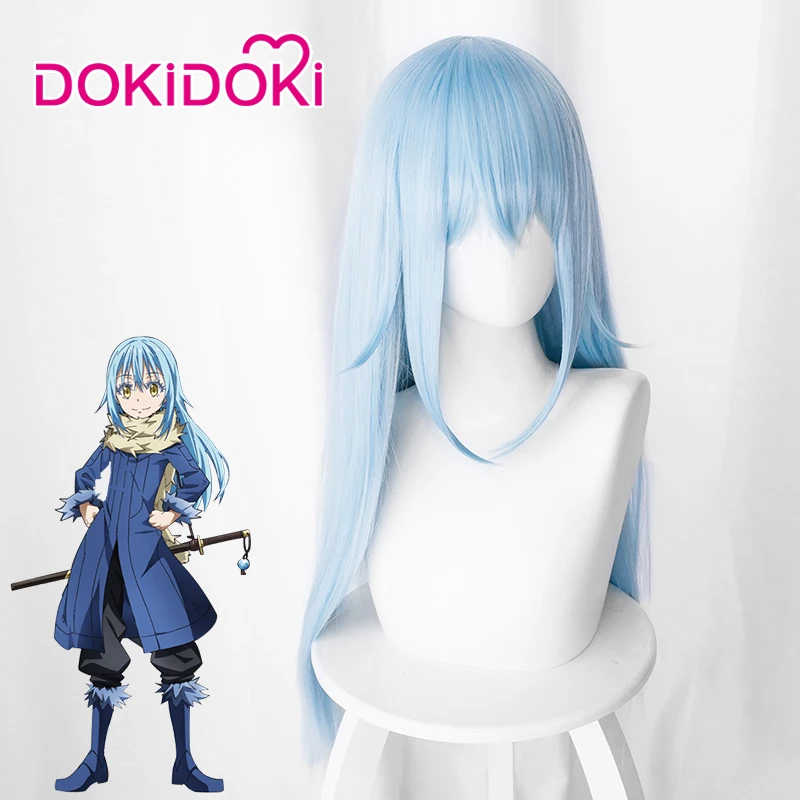 

DokiDoki Anime Cosplay Wig That Time I Got Reincarnated as a Slime Rimuru Tempest Hair Women Long Blue Hair Anime Cosplay Wig