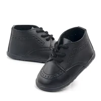 New Baby Shoes Retro Leather Boy Girl Shoes Toddler Rubber Sole Anti-slip First Walkers Newborn Infant Moccasins Baby Crib Shoes 4