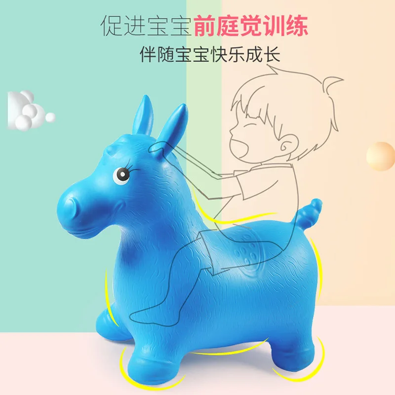 

Children My Little Music Jumping Horse Outdoor Extra-large Thick Outdoor Riding Inflatable Toy Baby Jumping Horse
