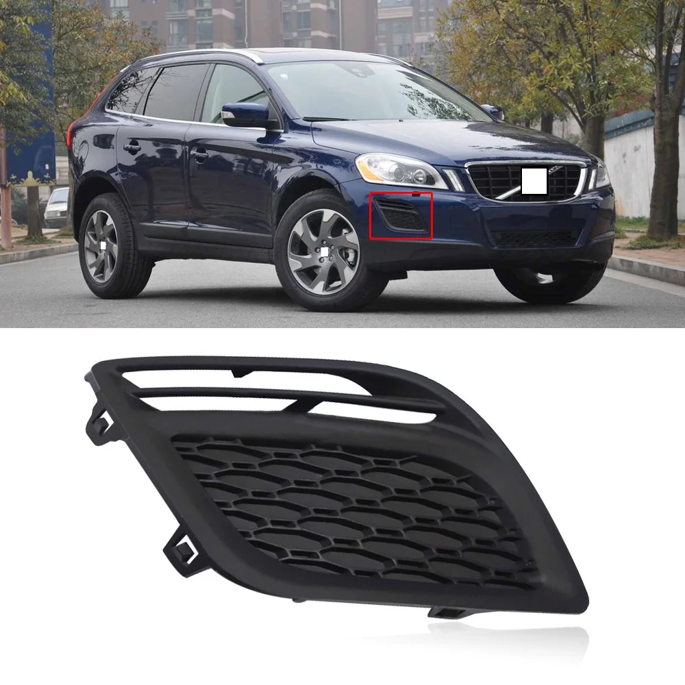 Крышка QX для Volvo XC60 2009-2013 передний бампер противотуманная фара рамка крышка