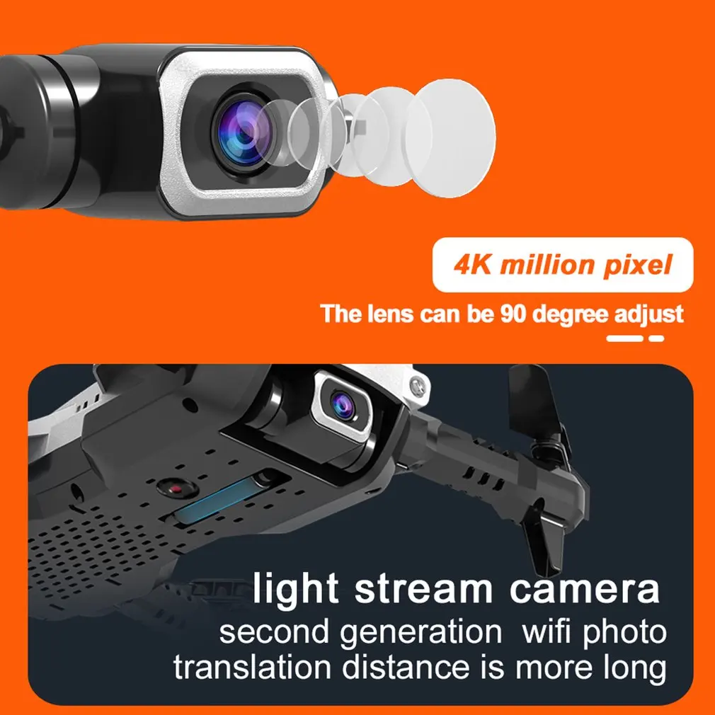 

LANSENXI-NVO RC Drone 4K 1080P Quadcopter 2.4GHz WiFi FPV Foldable mini drones Real-time Transmission camera dron Quadcopter