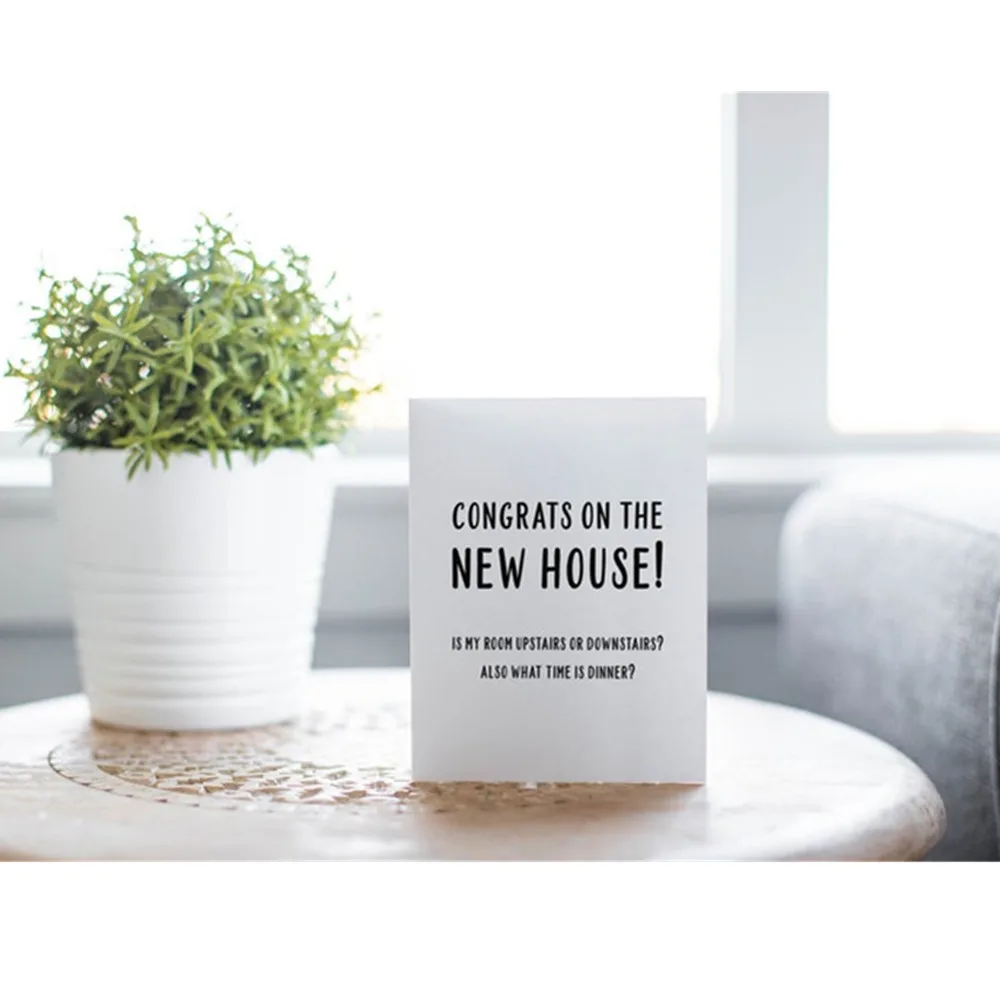 Cusntom Congratulations Cards Funny Housewarming Card Personalized New Home  Housewarming Gift|Cards & Invitations| - AliExpress