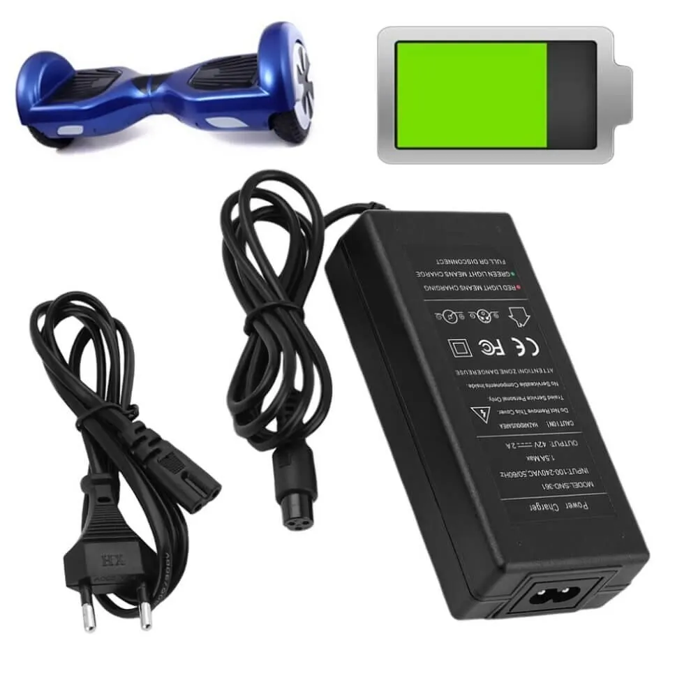 Hoverboard Charger Plug for 2 wheel scooter hoverboard EU electric skateboard Power Supply AC/DC Adapters | Электроника