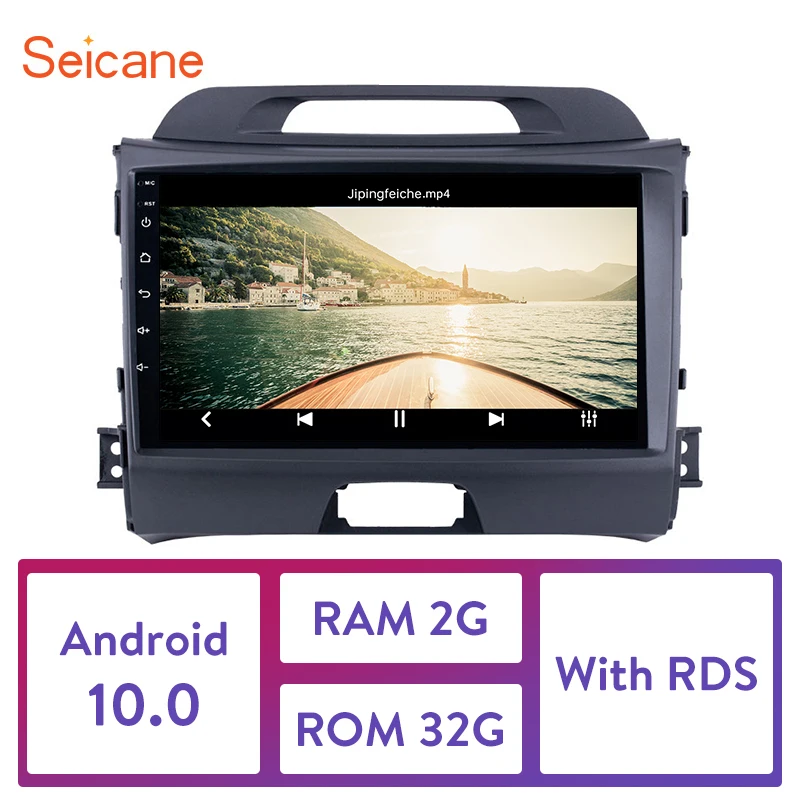 

Seicane 9 Inch 2din For KIA Sportage 2010 2011 2012-2015 Car Radio Multimedia Video Player Navigation GPS Android 10.0 2.5D HD