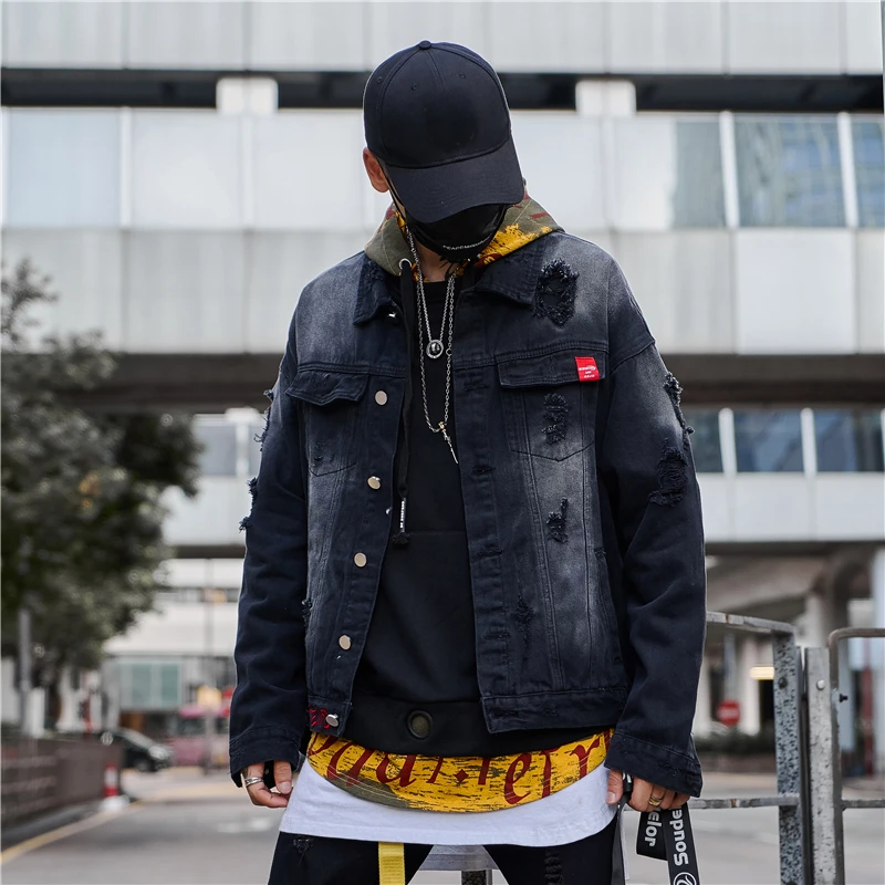 Джинсовая куртка High Street Patch Designs новые мужские