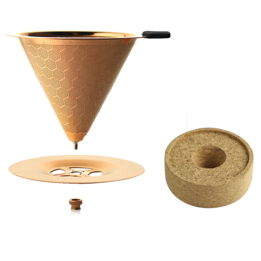 V60 Кофе фильтр для кофеварки из нержавеющей стали Эспрессо-дриппер для камень Кофе Brew Кофе Maker Инструменты Аксессуары для кофе для бариста
