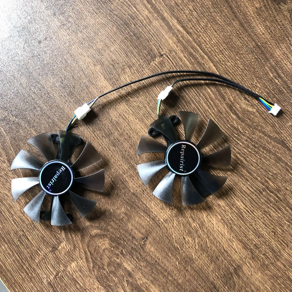 2 шт./компл. RX580 GPU Графика кулер VGA вентилятор для Radeon PowerColor красный дракон RX 580 4GB