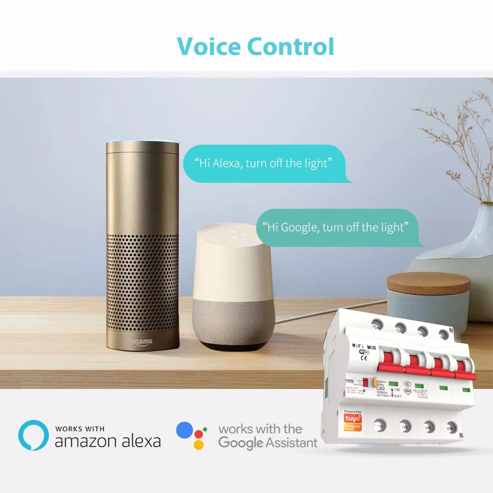 Interruptor de Controle Tuya Smart 16a-125a Remoto Wi-fi - Interruptor Inteligente Suporte Automático Recloser Alexa Google Casa Ifttt App 4 p - Image 4
