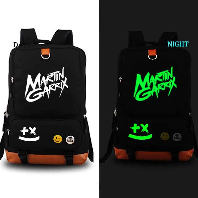 style3 black Martin garrix noctilucous школьная сумка рюкзак DJ Студенческая Школьная Сумка Повседневный рюкзак для мужчин и женщин рюкзак для ноутбука рюкзак - Цвет: style3 black