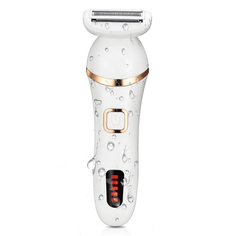 

Electric Razor- Wet & Dry Women's Painless Electric Shaver Body Hair Remover with LED Battery Life Display