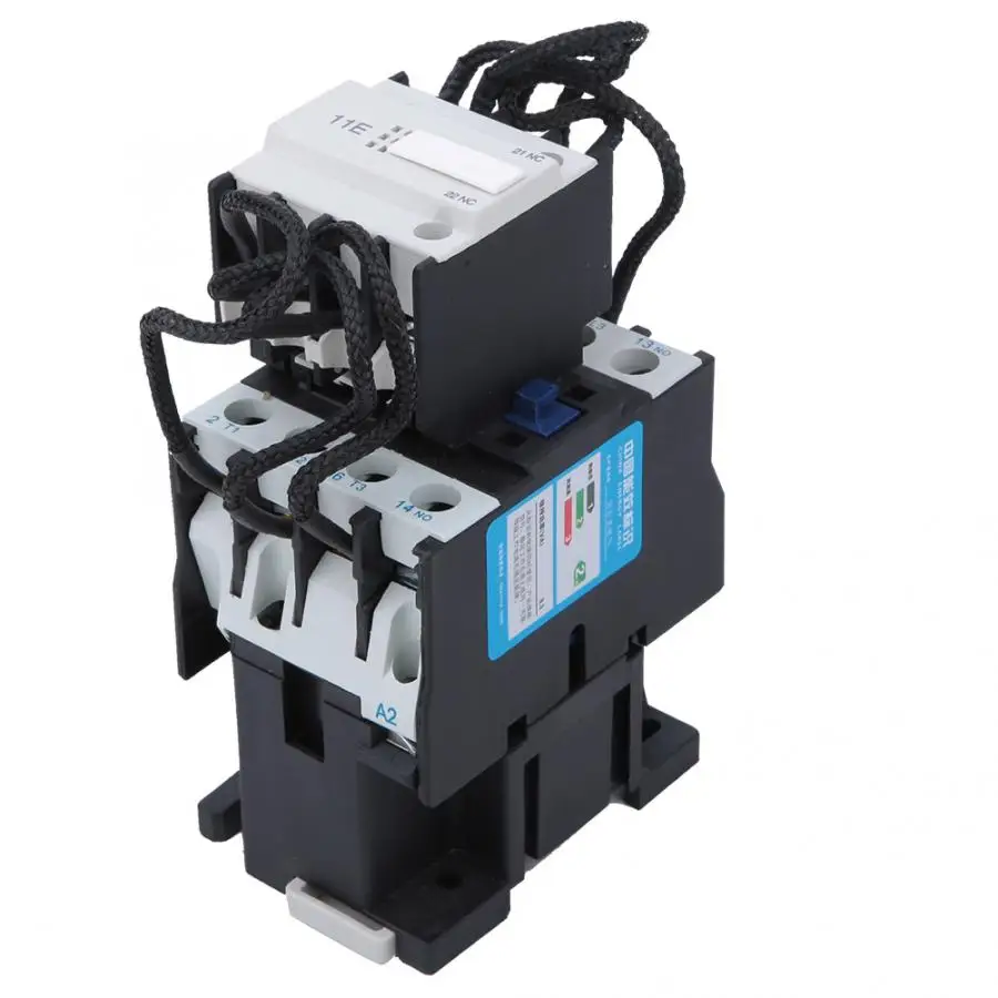 

AC Contactor CJ19-32/11 Capacitor Contactor AC380V 32A 1 NO 1NC Contact Switch Over Contactor