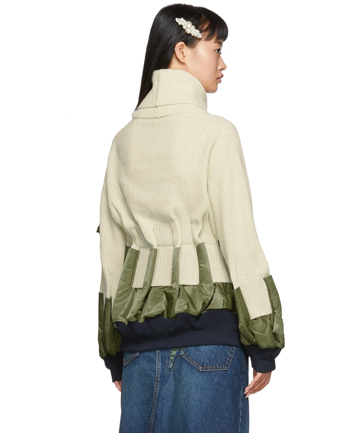 SHENGPALAE модный свитер с круглым воротником и асимметричной строчкой Женский Повседневный свободный уличные пуловеры FT311