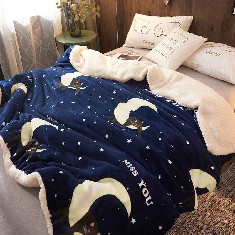 

Winter Thick Fleece Duvet Cover Super Soft Warm Throw Blanket Cover Home Decor Sofa Bed Comforter Blankets Bedspread Bedclothes