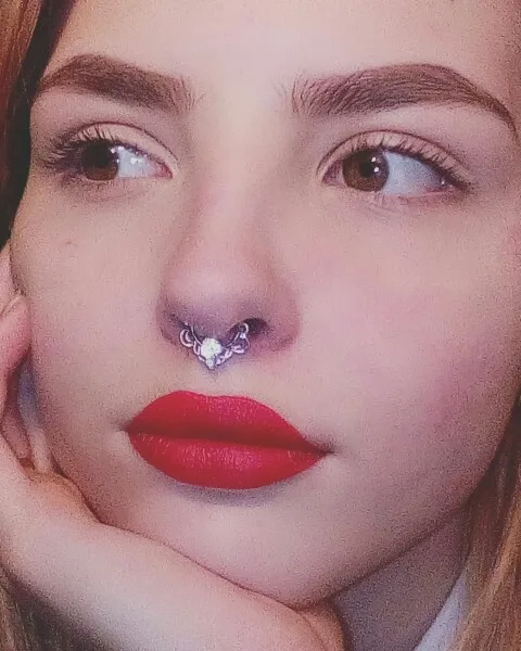 G23 Pretty Nose Rings 16G Titanium Nose Hoops Septum Clicker Ear Tragus Helix Conch Rook Cartilage Earring Body Piercing Jewelry - Image 5