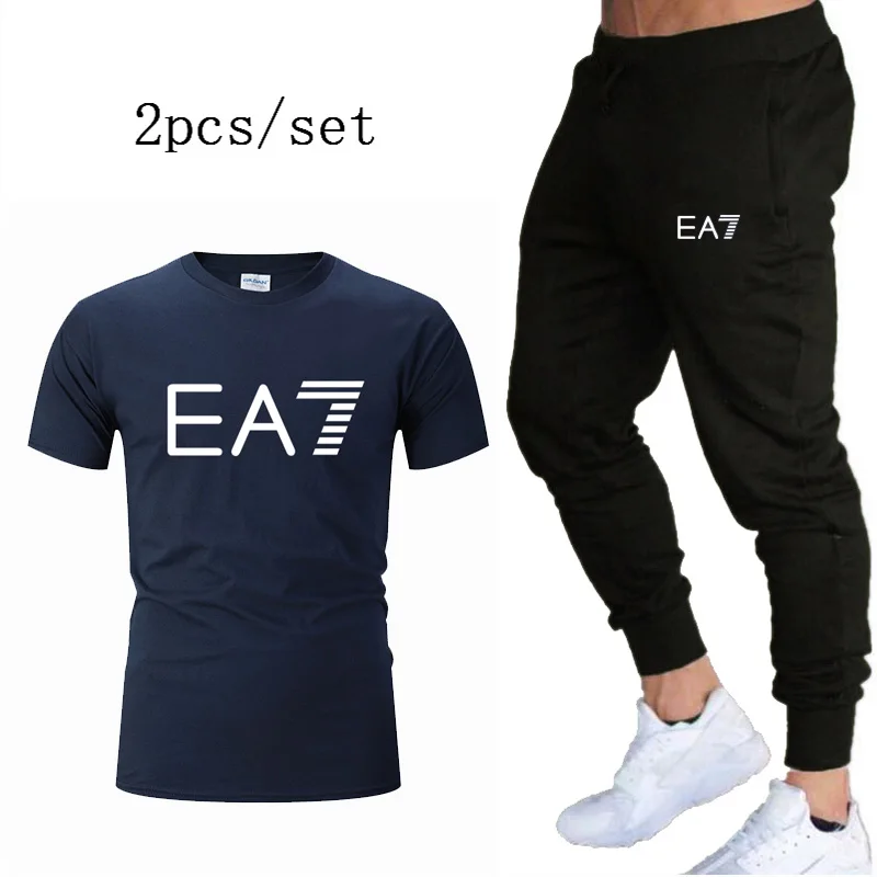 

Men Sport Suit Quick Dry Sports Suits Summer new Loose Tracksuits Mens Summer Autumn Fitness Running suits Jogging Set 2019
