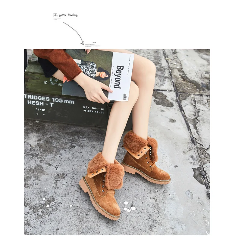 ZSAUAN/женские зимние ботинки; модные женские ботинки из натуральной кожи с круглым носком; женские теплые ботинки с высоким берцем