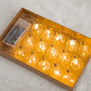 

Fairy Garland LED Ball String Lights Waterproof For Christmas Tree Wedding Home Indoor Decoration Battery Powered