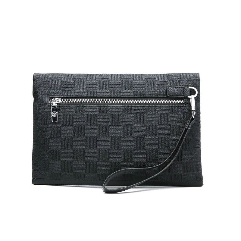 

2019 New Style Men's Bag Fashion Business Embossed Men Clutch Bag Large Capacity IAPD Wrist Wrap