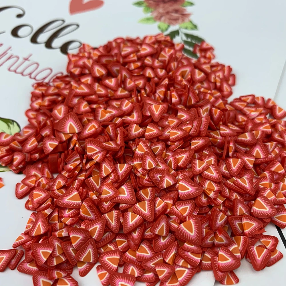 1000pcs DIY Lip Gloss Decor Strawberry Lemon Fruit Slices Filler Handmade Lipgloss Base Gel Slime Charm Nail Art Decoration | Красота и