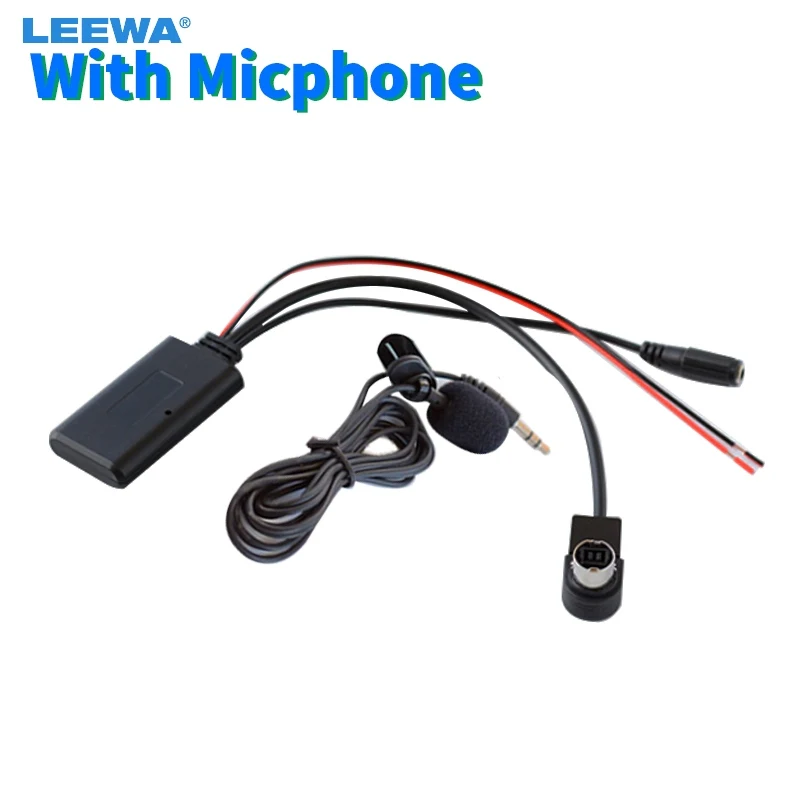 Leewa 5Pcs Car Audio Modulo Senza Fili Di Bluetooth Music Receiver Aux Adattatore Per Alpine 121B 9857 9886 117 Radio Aux Cavo # Ca6191