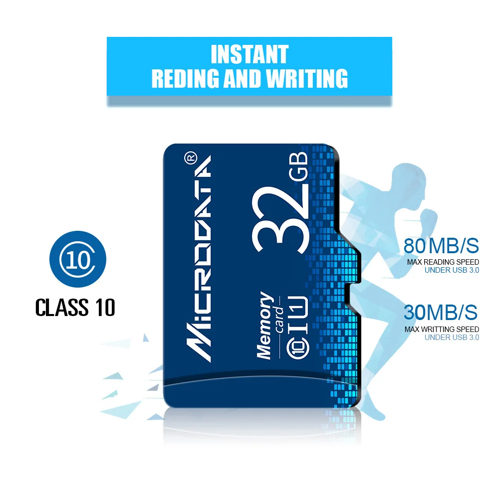 Высокоскоростная карта памяти Micro SD 4 ГБ 8 16 32 64 MicroSD C10 TF 128 для камеры