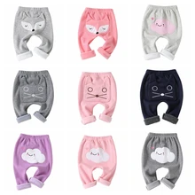Леггинсы для малышей; Осенние теплые свободные леггинсы с принтом животных для мальчиков и девочек; повседневные брюки для маленьких детей; спортивные Леггинсы для малышей