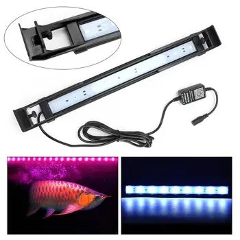 

Extendable Brackets Fishbowl Lights Fish Tank Phone APP LED Bracket Adjustable Colorful Light Lamp for Aquarium 100-240V