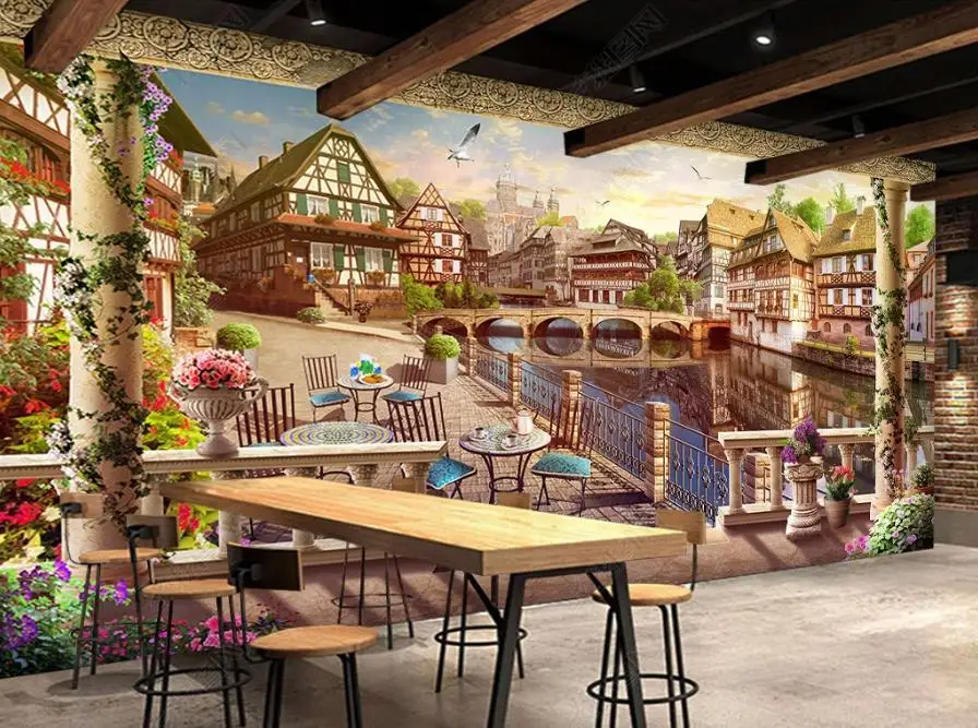 

Настенные 3D-обои на заказ с рисунком пейзажа, настенные украшения для гостиной, спальни, домашний декор, HD