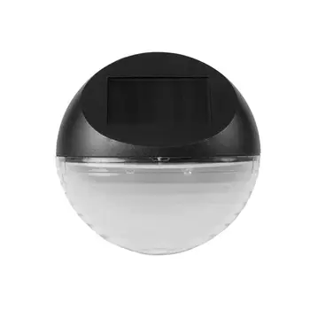 

1pc LED Solar Power Wall Mount Light Outdoor Warm White Waterproof Garden Yard Fence Lamp Corrugated Solar Sconce Wall Light