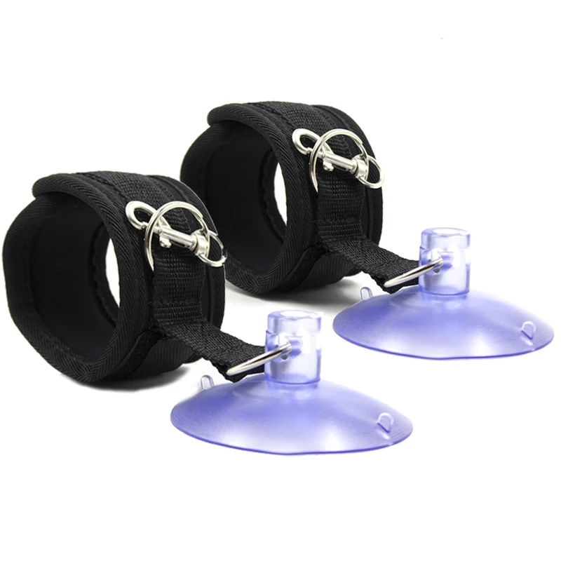 Sex Handcuffs Ankle with Suction Cup Position Bondage Restraint Door Bathroom Binding Hand Cuff Wrist for Couples Adult Game | Красота и