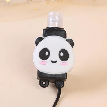 

30ml Mini Cartoons Empty Bottle Portable Traveling Refillable Bottle with Silicone Protective Sleeve Flip Cap Bottle