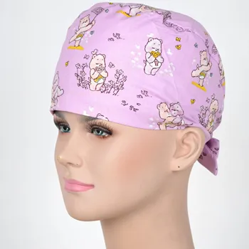 

Hennar Scrub Caps For Women And Men Clinical scrub Hats Print Adjustable Unisex S-M two size for choice