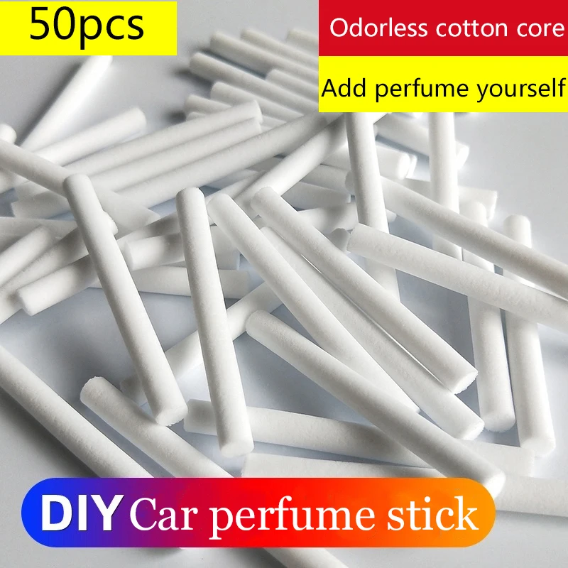 Car Air Outlet Non-scented Replacement Cotton Core Swab Air Freshener Aroma Oil Diffuser 7*70mm
