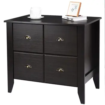 

Costway Multi-function Lateral File Cabinet TV Stand Storage Retro Furniture Drawer