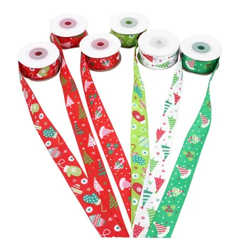 

6pcs 2.5cm Delicate Christmas Ribbon Gift Package Wrapping Supply DIY Gift Tool