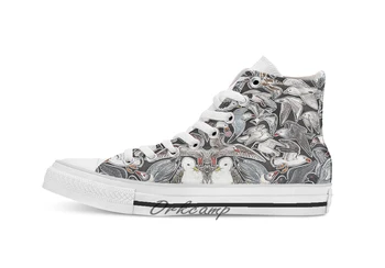 

Sea gulls for bird lovers Custom Casual High Top lace-up Canvas shoes sneakers Drop shipping