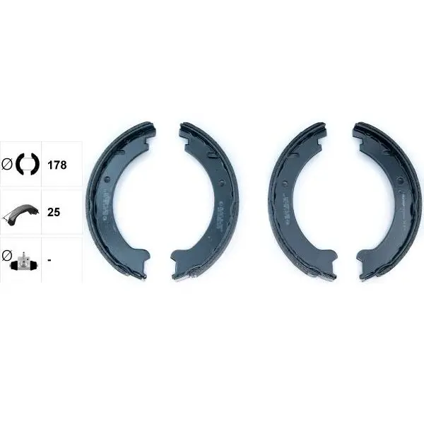 Колодки барабанные ручника Volvo 850/C70/S70 All 97 TEXTAR 91046