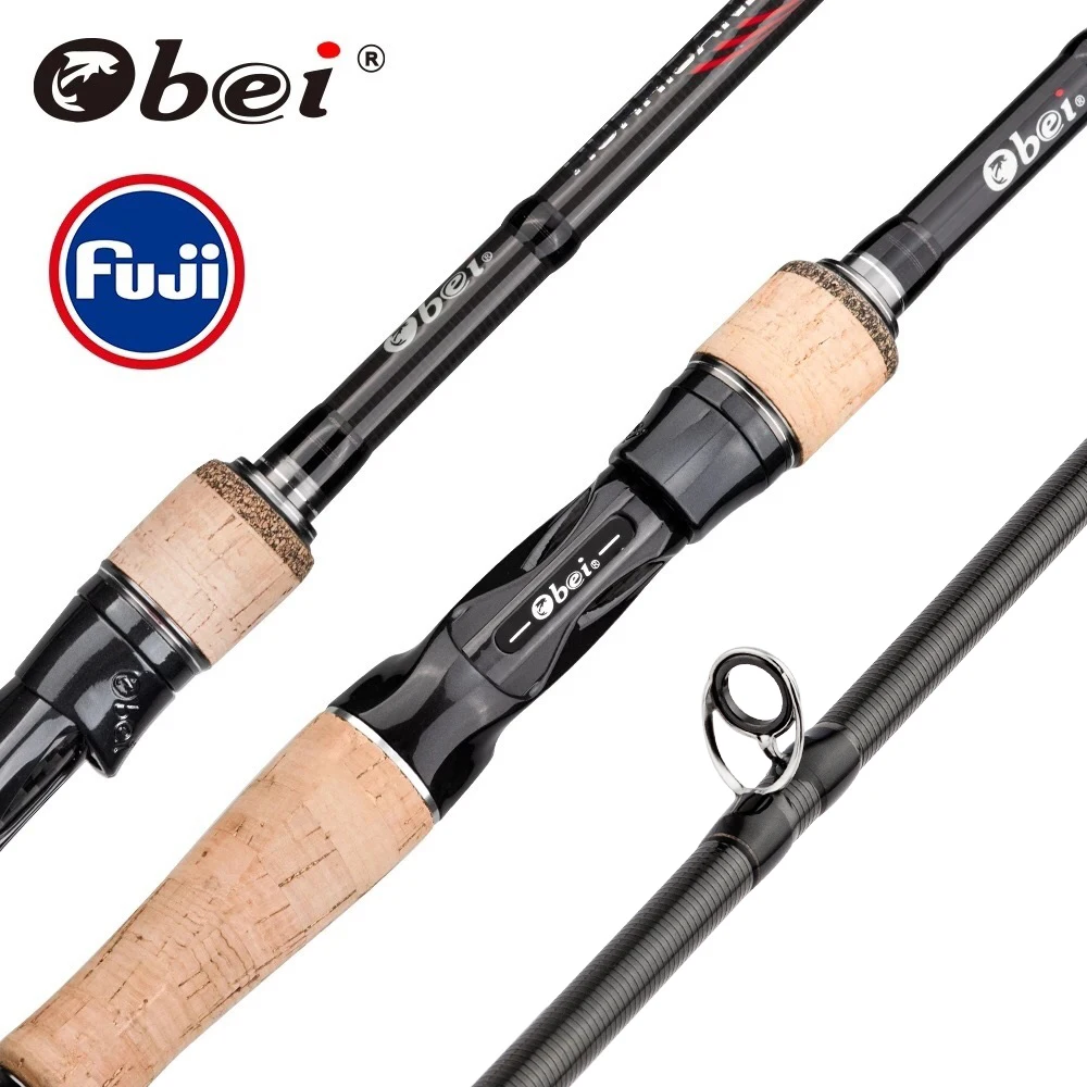 Obei HURRICANE 1.8/2.1/2.4/2.7/3.0m Casting Spinning Fishing Rod Fuji Or TS Guide Baitcasting Travel pesca M/ML/MH/H Lure Rod
