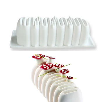 

Italian Caterpillar Toast Silicone Mold Cake Mold White Sandblasting DIY Dessert Pastry Cake Decorating Tools Kitchen Bakeware