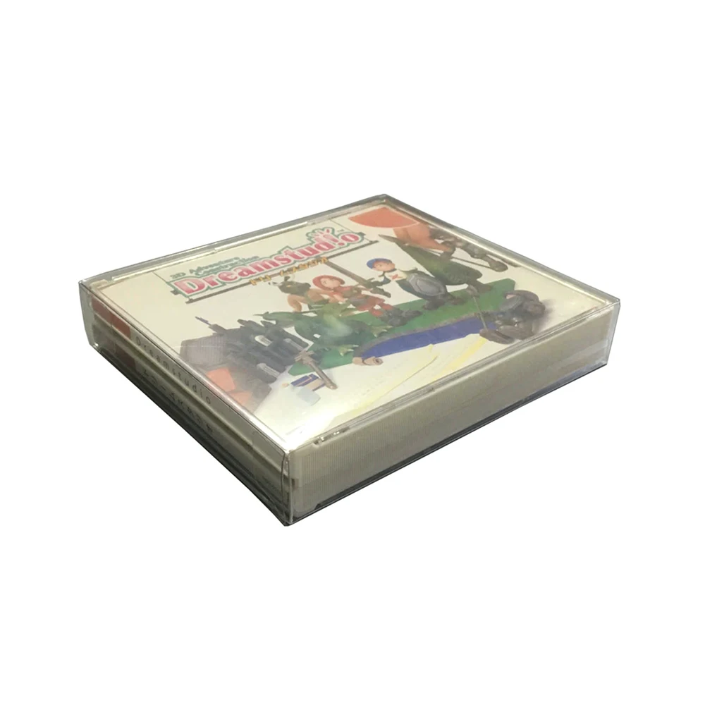 Прозрачная коробка для PS1 для sega dreamcast DC SS коллекция игровых карт дисплей для хранения 3CD 4CD PET защитная коробка