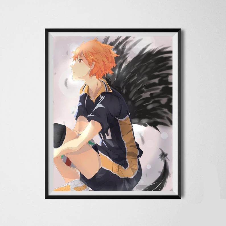 Японский волейбольный аниме Haiykuu Prince Hinata Shoyo холст настенный художественный