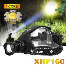 

400000LM XHP160 Most Powerful Led Headlight 18650 XHP90 High Power Headlamp USB Rechargeable Head Light Best For Fishing Camping