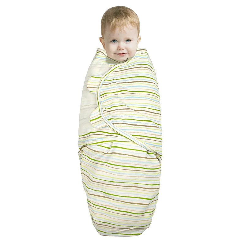 Newborn Envelope Swaddle Blanket Cocoon Wrap Cap Sleep Sack Receiving Bedding Cotton Infant Bedclothes